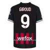 Camiseta de fútbol AC Milan Giroud 9 Primera Equipación 2022-23 - Hombre